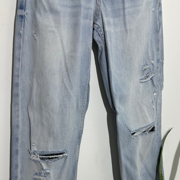 Zara Light Blue Straight Leg Jeans - Picture 4 of 12